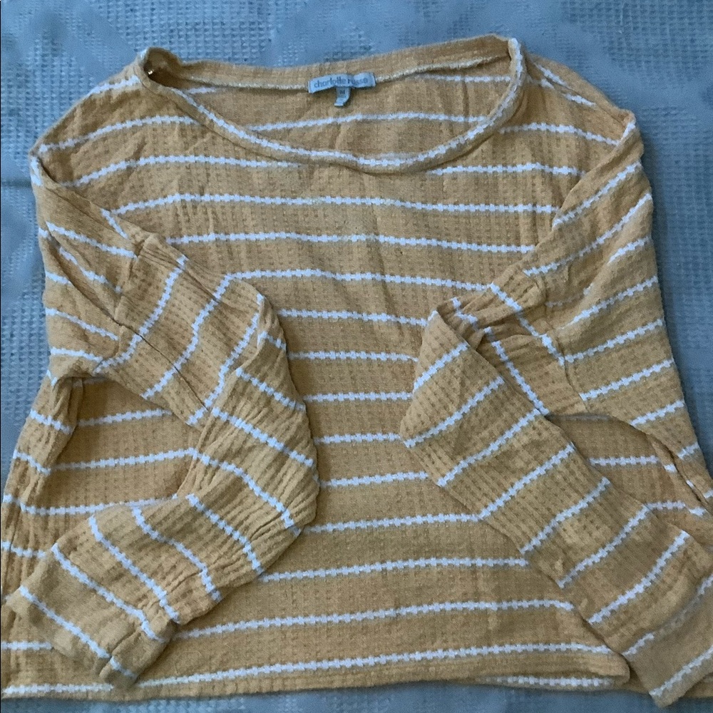 Yellow Pattern Long-Sleeve Tee